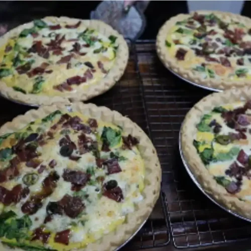 Duck Egg Quiche Recipe